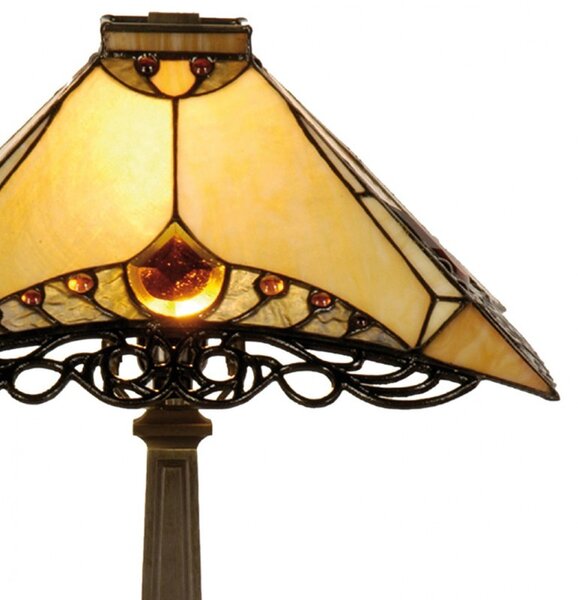 Stolní lampa Tiffany - Ø 50*49 cm 1x E14 - Clayre & Eef