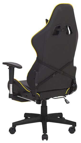 Herní křeslo VICTORY Umělá kůže Žlutá