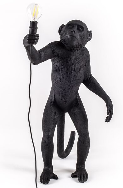 Výprodej Seletti designové stojací lampy Monkey Stojící - černý
