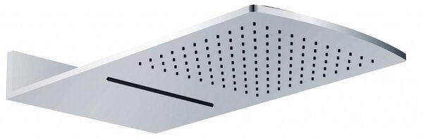 SAPHO - Nástěnná hlavová sprcha s kaskádou 600x320, chrom DC456