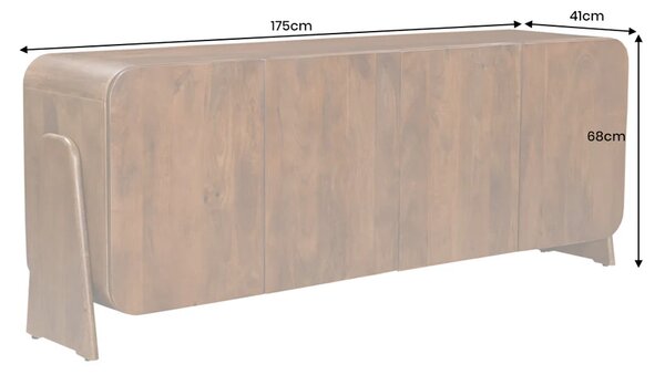 Massive home | Příborník BRASIL 175cm mangové dřevo, hnědý