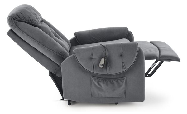 Halmar Relaxační křeslo HORTON šedé