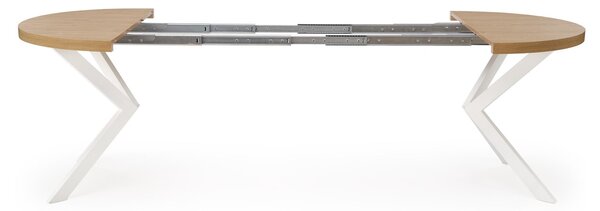 HALMAR Jídelní rozkládací stůl PERONI 100/250 cm dub craft zlatý/bílý