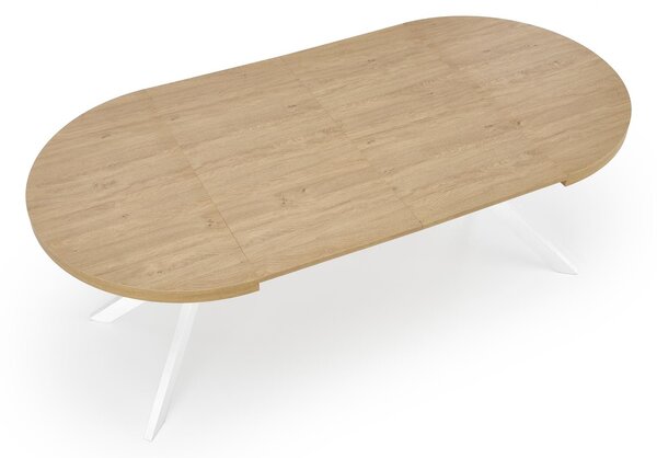 HALMAR Jídelní rozkládací stůl PERONI 100/250 cm dub craft zlatý/bílý