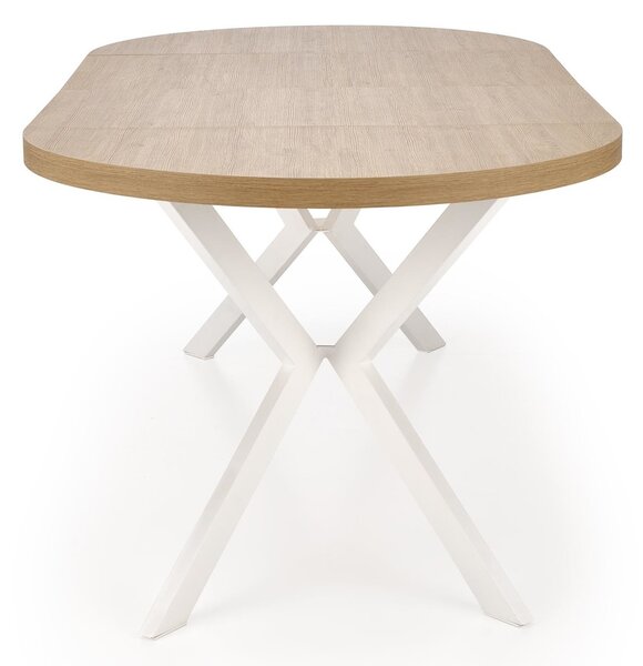 HALMAR Jídelní rozkládací stůl PERONI 100/250 cm dub craft zlatý/bílý