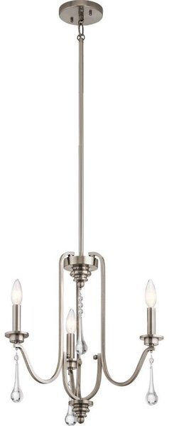 Quintiesse QN-KARLEE3 - Lustr na tyči KARLEE 3xE14/60W/230V matný chrom