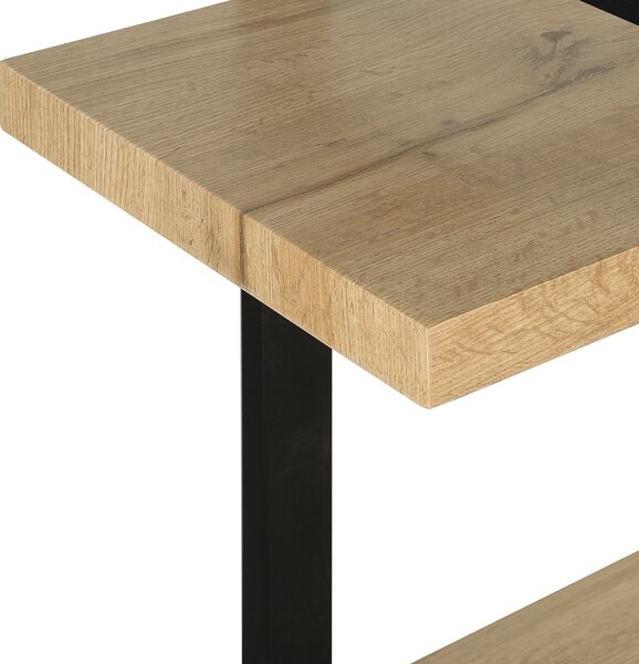 Regál se 3 policemi TIMBER 111 cm Světle hnědá