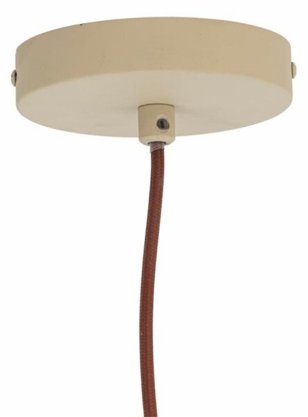 Béžové kovové závěsné světlo Bloomingville Lacya 40 cm