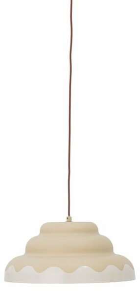 Béžové kovové závěsné světlo Bloomingville Lacya 40 cm