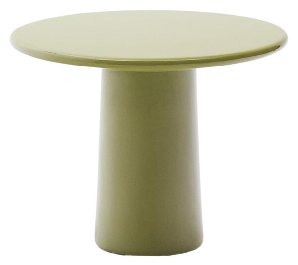 Zelený zahradní stolek Kave Home Albanella 65 cm