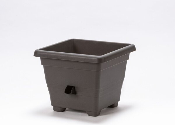 Plastia Samozavlažovací květináč Bergamot 60x60 antracit