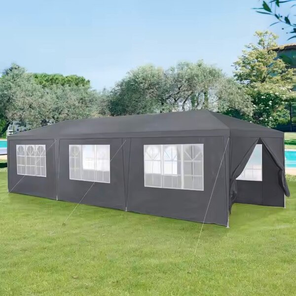 MultiGarden Skládací zahradní párty stan ETERA 3x9 m šedý