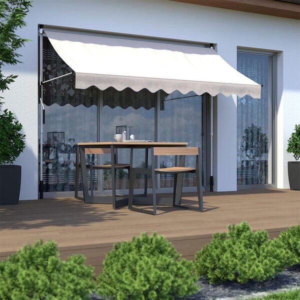 MultiGarden Upínací balkonová sluneční markýza KLODZ 300x120 cm béžová