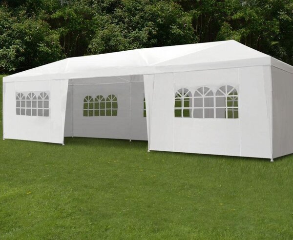 MultiGarden Skládací zahradní párty stan NERI 3x9 m bílý