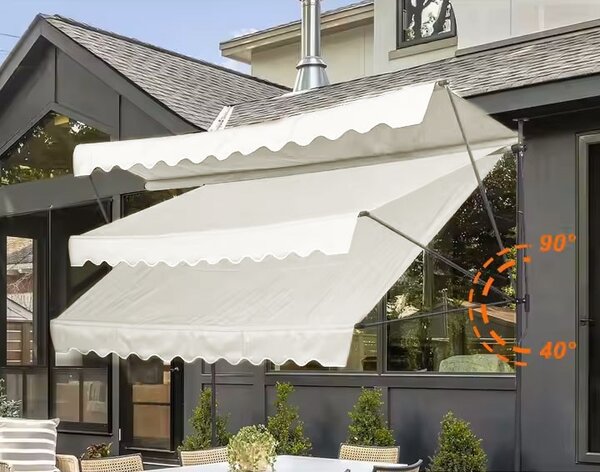 MultiGarden Upínací balkonová sluneční markýza KLODZ 300x120 cm béžová
