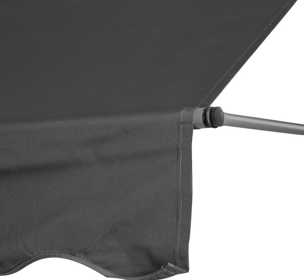 MultiGarden Upínací balkonová sluneční markýza KLODZ 300x120 cm šedá