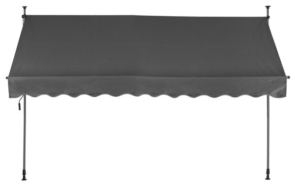 MultiGarden Upínací balkonová sluneční markýza KLODZ 300x120 cm šedá