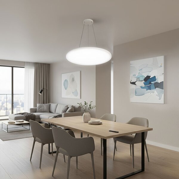 SOLIGHT LED osvětlení s dálkovým ovladačem Estela White UGR 40W, 4300lm, 40cm, URG