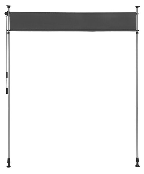 MultiGarden Výškově nastavitelná upínací markýza PULSE 180x220 cm antracitová
