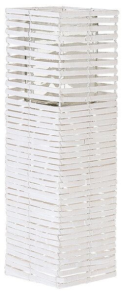 Sada 3 svícnů MAROLA 54/34/20 cm Topolové dřevo Bílá
