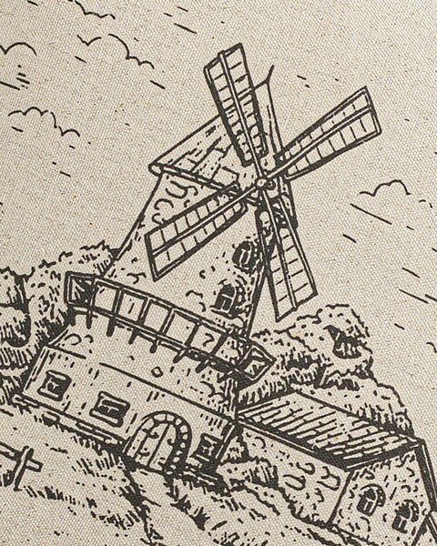 Povlak na polštář Countryside Windmill 45x45 cm