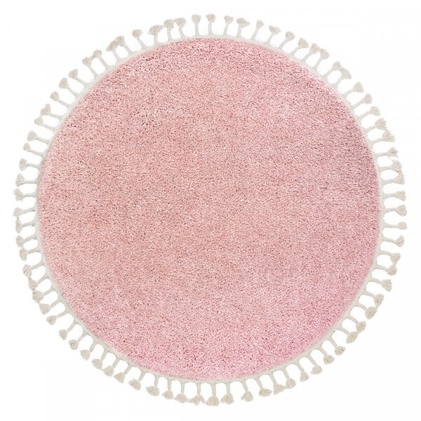 Hans Home | Kusový koberec Berber 9000 pink kruh - 120x120 (průměr) kruh