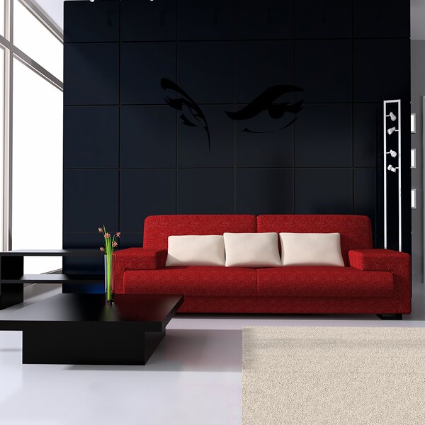 Živá Zeď Samolepka Sexy pohled Barva: černá, Velikost: 60 x 32 cm