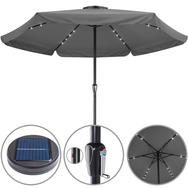 Deuba LED slunečník Athens Ø330 cm - antracit