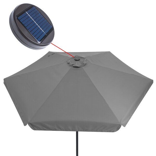Deuba LED slunečník Athens Ø330 cm - antracit