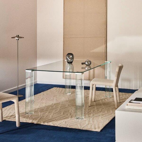 Kave Home Skleněný jídelní stůl Adularia 160 x 90 cm