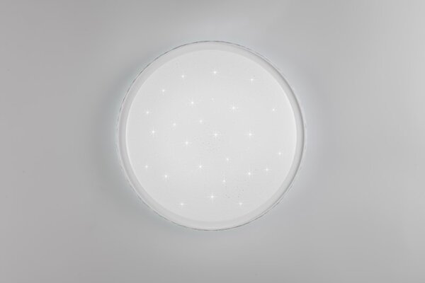 TRIO Reality R64811101 VARDA stropní svítidlo D390mm SMD LED 24W/2500lm 2700-6500K bílá, dálkový ovladač, starlight efekt
