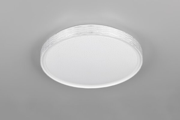 TRIO Reality R64811101 VARDA stropní svítidlo D390mm SMD LED 24W/2500lm 2700-6500K bílá, dálkový ovladač, starlight efekt