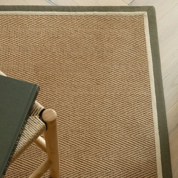 Tribeca Design Kusový koberec Woodkid Herringbone Khaki Rozměry: 240x340 cm