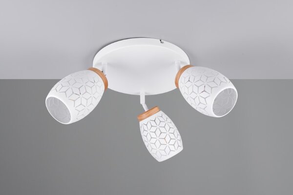 TRIO Reality R61573331 BIDAR stropní svítidlo D580mm 3xE14 bílá matná