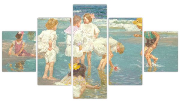Obraz - Edward Henry Potthast, A Holiday, reprodukce (125x70 cm)