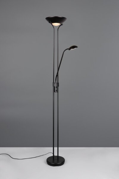 TRIO Reality R42292132 SPOCK stojací lampa v1800mm SMD LED 19, 5W/2200, 500lm 3000K černá matná