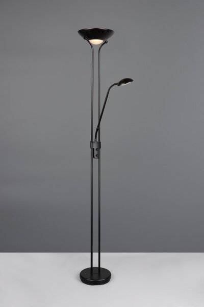 TRIO Reality R42292132 SPOCK stojací lampa v1800mm SMD LED 19, 5W/2200, 500lm 3000K černá matná