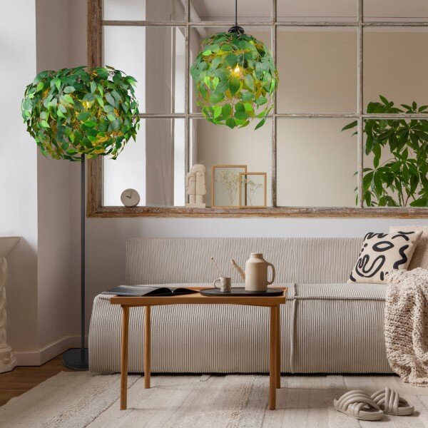 TRIO Reality R40463015 LEAvY stojací lampa v1800mm 3xE14 černá matná