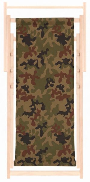 Zahradní dřevěné lehátko DECHLAND OXFORD 67 camo