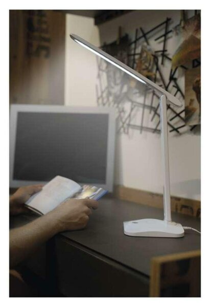 EMOS LED stolní lampa CHASE, bílá Z7619W