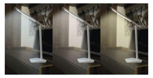 EMOS LED stolní lampa CHASE, bílá Z7619W