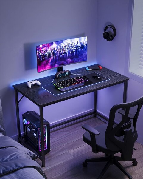 SONGMICS Psací stůl Vasagle Ebeny 120 cm černý