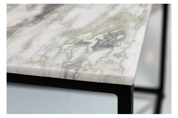 Massive home | Konferenční stolek ELEMENTS NOBLES 50 CM bílý mramor