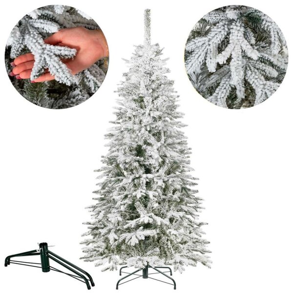 Vánoční stromek Smrk DeLuxe zasněžený 220 cm