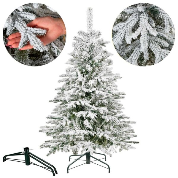 Vánoční stromek Smrk DeLuxe zasněžený 150 cm