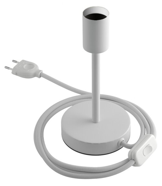 Creative cables Kovová stolní lampa Alzaluce Velikost: 15 cm, Barva: Matná bílá