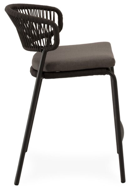 Somcasa Antracitová kovová barová židle Randall 68 cm