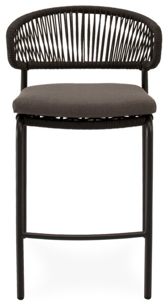 Somcasa Antracitová kovová barová židle Randall 68 cm