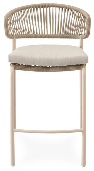 Somcasa Béžová kovová barová židle Randall 68 cm