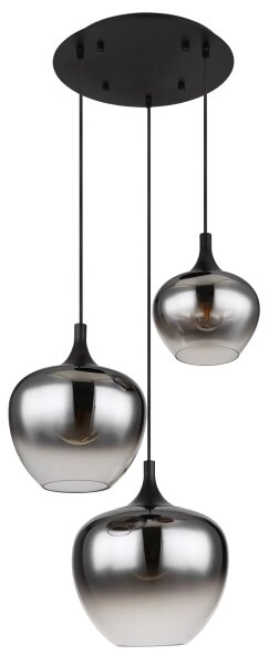 Globo 15548-3H - Lustr na lanku MAXY 3xE27/40W/230V černá